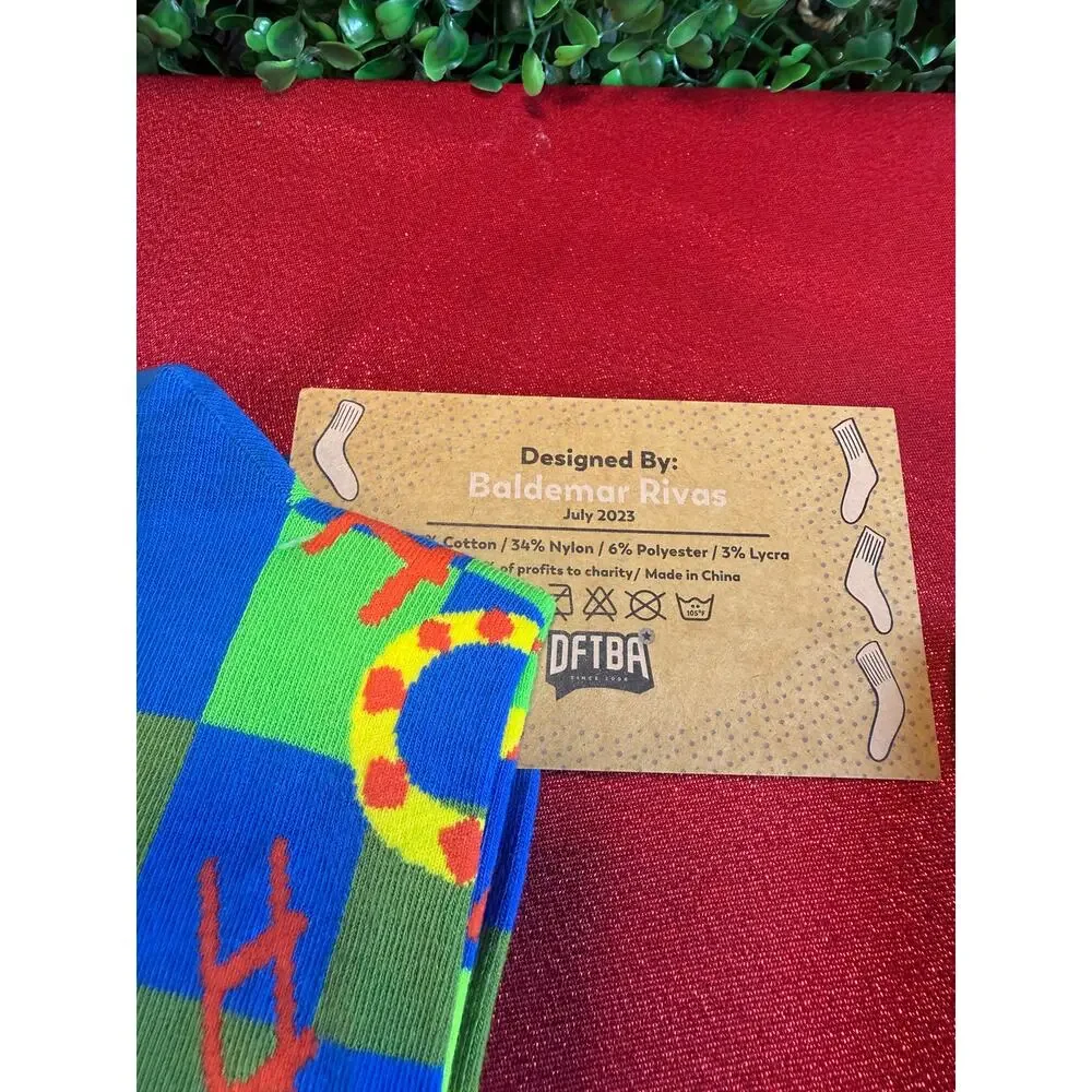 Bundle  2 New Awesome Socks Club Crew Socks 
